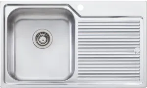 Oliveri Nu-Petite Single Bowl Right Hand Drainer Top Mount Sink NP621 by Oliveri, a Kitchen Sinks for sale on Style Sourcebook