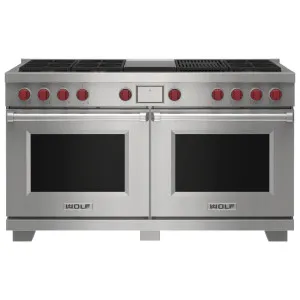WOLF 152cm Freestanding Dual Fuel Oven/Stove with Chargrill and Teppanyaki - Natural Gas ICBDF60650CGSPNG by Wolf, a Cooktops for sale on Style Sourcebook