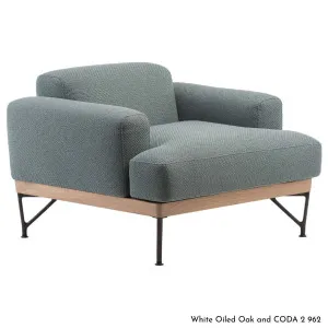 De La Espada Armstrong Armchair in Walnut Timber - Upholstery Range A - 386SWA by null, a Chairs for sale on Style Sourcebook