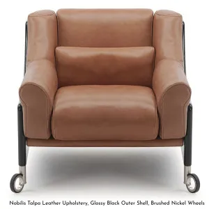 Molinari Compagna Lounge Chair - Leather 6 Range COMP1L6 by null, a Chairs for sale on Style Sourcebook