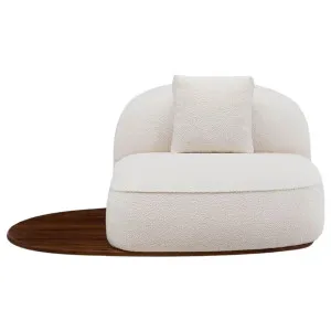 De La Espada Azores Faial Lounge Chair - Danish Oiled Walnut and Elle 200 Upholstery 138S-DOWELLE200 by null, a Chairs for sale on Style Sourcebook
