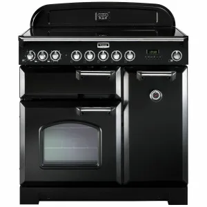 Falcon 90cm Classic Deluxe Freestanding Induction Oven/Stove Black and Chrome CDL90EIBLCH by Falcon, a Cooktops for sale on Style Sourcebook