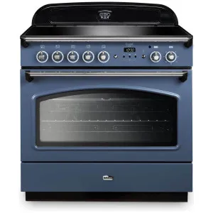 Falcon 90cm Classic FX Induction Freestanding Oven/Stove Stone Blue and Chrome CLA90FXEISB-CH by Falcon, a Ovens for sale on Style Sourcebook