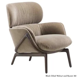 De La Espada Elysia Lounge Chair in Walnut Timber - Upholstery Range A - 101WA by null, a Chairs for sale on Style Sourcebook