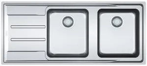 Franke Aton Double Bowl Sink with Left Hand Drainer ANX221LHD by Franke, a Kitchen Sinks for sale on Style Sourcebook