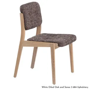 De La Espada Capo Dining Chair in Oak Timber - Upholstery Range A 780KA by null, a Chairs for sale on Style Sourcebook