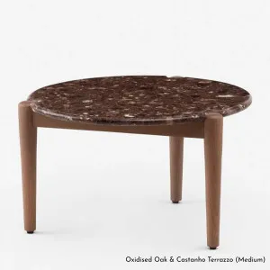 De La Espada Sidekicks Medium Coffee Table with Terrazzo Top and Ash Timber 456MMA by null, a Side Table for sale on Style Sourcebook
