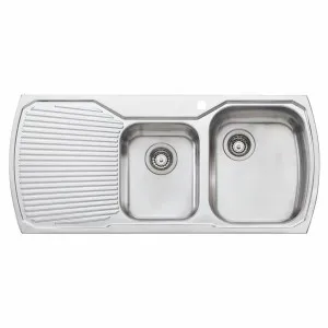 Oliveri Monet 1 and 3/4 Bowl Topmount Sink MO7121TH by Oliveri, a Kitchen Sinks for sale on Style Sourcebook
