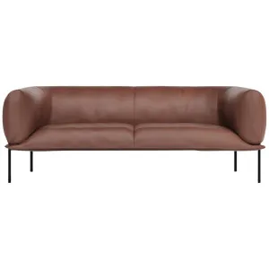 Molinari Rondo 3 Seater Sofa - Club Leather Brown RDO3SFL4C072 by null, a Sofas for sale on Style Sourcebook