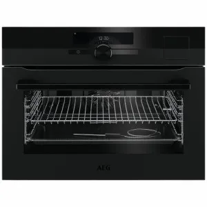 AEG 45cm SteamPro Compact Built-In Oven - Matte Black KSK99733PT by AEG, a Ovens for sale on Style Sourcebook