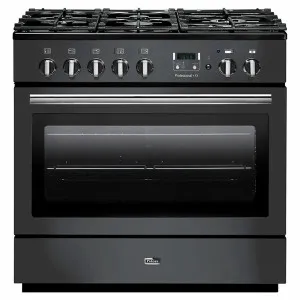 Falcon 90cm Professional FXP Freestanding Dual Fuel Pyrolytic Oven/Stove Slate and Chrome PROP90FXPDFSL-CH by Falcon, a Cooktops for sale on Style Sourcebook