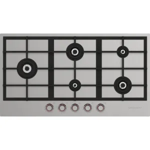 Spezialist 94cm LP Gas Cooktop 5 Burner With SS Inset Surface S30945SSLPG by Spezialist, a Cooktops for sale on Style Sourcebook