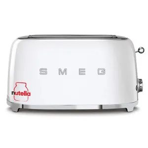Smeg 50s Retro Style 4 Slice Toaster White with Nutella Branding TSF02WHAU-NUT by Smeg, a Small Kitchen Appliances for sale on Style Sourcebook