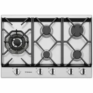 Westinghouse 75cm 5 Burner Stainless Steel Gas Cooktop WHG758SC by Westinghouse, a Cooktops for sale on Style Sourcebook