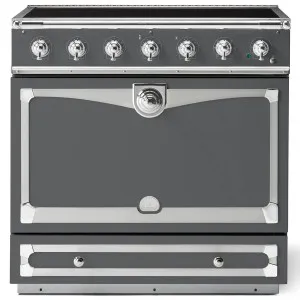 La Cornue Albertine 90cm Induction Freestanding Oven Graphite with Polished Chrome ALB90EIGR-C by La Cornue, a Cooktops for sale on Style Sourcebook