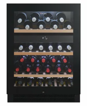 Vintec 50 Bottle Dual Zone Wine Storage Cabinet VWD050SBB by null, a Wine Fridges for sale on Style Sourcebook