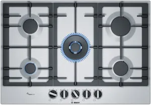 Bosch 75cm Series 6 Stainless Steel Gas Cooktop PCR7A5B90A by null, a Cooktops for sale on Style Sourcebook