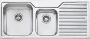 Oliveri Nu-Petite 1 and 3/4 Bowl Right Hand Drainer Topmount Sink NP611 by null, a Kitchen Sinks for sale on Style Sourcebook