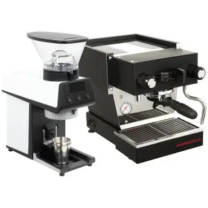 La Marzocco Linea Micra Black Home Package with White Pico WA-MICRAPACK-BW-PICO by null, a Espresso Machines for sale on Style Sourcebook