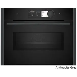 NEFF 45cm Pyrolytic Compact Oven with Microwave Anthracite Grey C29MY7MY0-AG by null, a Ovens for sale on Style Sourcebook