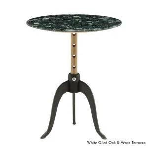 De La Espada Sidekicks Height Adjustable Table with Terrazzo Top and Walnut Timber 459WT by null, a Side Table for sale on Style Sourcebook
