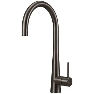 Oliveri Essente 316 Stainless Steel Goose Neck Mixer - Gun Metal SS31620-GM by null, a Kitchen Taps & Mixers for sale on Style Sourcebook