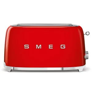 Smeg 50s Retro Style 4 Slice Toaster Red TSF02RDAU by null, a Small Kitchen Appliances for sale on Style Sourcebook