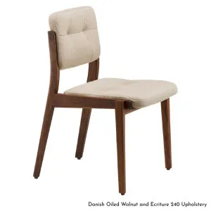 De La Espada Capo Dining Chair in Walnut Timber - Upholstery Range A 780WA by null, a Chairs for sale on Style Sourcebook