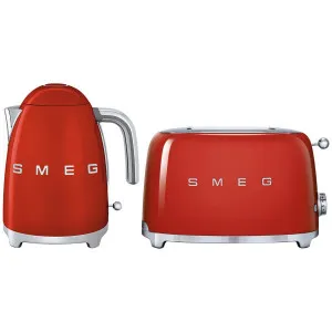 Smeg Kettle and 2 Slice Toaster Pack Red KLF03RDAUTSF01RDAU by null, a Small Kitchen Appliances for sale on Style Sourcebook