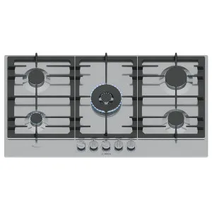 Bosch Series 6 90cm Gas Cooktop with Flame Select PCR9A5I90A by null, a Cooktops for sale on Style Sourcebook