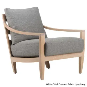 De La Espada Low Lounge Chair in Oak Timber - Upholstery Range A 340KA by null, a Chairs for sale on Style Sourcebook