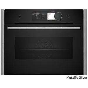 NEFF 45cm Compact Oven with FullSteam Metallic Silver C29FY5CY0-MS by null, a Ovens for sale on Style Sourcebook
