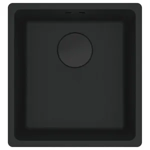 Franke Maris 370mm Single Bowl Flushmount Sink with Extension Drainer Matte Black MRG210-37MB-FPC by null, a Kitchen Sinks for sale on Style Sourcebook