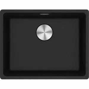 Franke Maris 520mm Single Bowl Flushmount Sink with Extension Drainer Onyx MRG210-52ON-FPC by null, a Kitchen Sinks for sale on Style Sourcebook