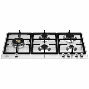 Bertazzoni 90cm Professional Series Natural Gas Stainless Steel Cooktop P905LPROX by null, a Cooktops for sale on Style Sourcebook