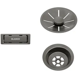 Blanco InFino Waste Kit for Single Bowl Satin Dark Steel 206900 by null, a Kitchen Sinks for sale on Style Sourcebook