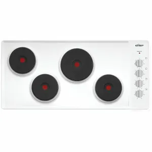 Chef 90cm Electric White Enamel Cooktop CHS942WB by null, a Cooktops for sale on Style Sourcebook