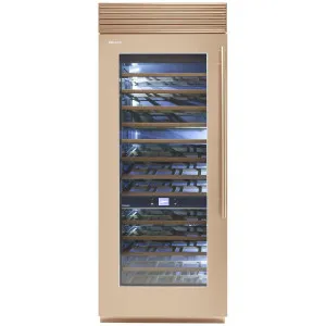 Fhiaba 90cm X-PRO Wine Cellar Left Hinge Gold XS8990FW3AM3DH by null, a Wine Fridges for sale on Style Sourcebook
