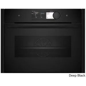 NEFF Flex Design 45cm Compact Oven with FullSteam Deep Black C29FY5CY0-DB by null, a Ovens for sale on Style Sourcebook
