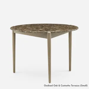 De La Espada Sidekicks Small Dining Table with Terrazzo Top and Ash Timber 458AT by null, a Side Table for sale on Style Sourcebook