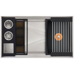 The Galley Ideal ThinTop WashStation 3S Graphite Wood Composite IWA-3-S-TT-GT by null, a Kitchen Sinks for sale on Style Sourcebook