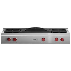 WOLF 122cm LPG Sealed Burner Rangetop with Wok Burner ICBSRT484WLPG by null, a Cooktops for sale on Style Sourcebook