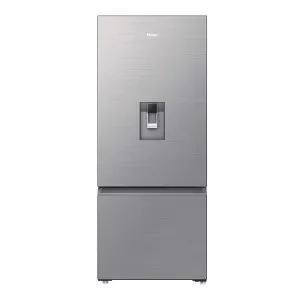 Haier 431L Bottom Mount Refrigerator with Non-Plumbed Water Dispenser Satina Silver HRF420BHS by null, a Refrigerators, Freezers for sale on Style Sourcebook