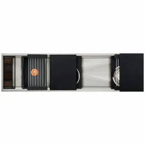 The Galley Ideal Work & Wash Station 6D Graphite Wood IWW-6-D-GT by null, a Kitchen Sinks for sale on Style Sourcebook