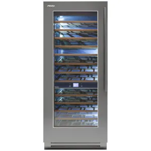 Fhiaba 90cm Classic Wine Cellar Left Hinge Satin Steel KS8990FW3AM4DH by null, a Wine Fridges for sale on Style Sourcebook