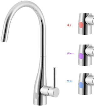 Gareth Ashton Conic Sidelever Sink Mixer with LED 5K1-C by null, a Kitchen Taps & Mixers for sale on Style Sourcebook