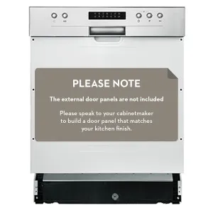 Artusi 60cm Semi-integrated Stainless Steel Dishwasher ADWSI601X by null, a Dishwashers for sale on Style Sourcebook