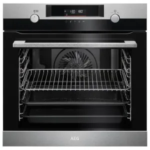 AEG 60cm SteamBake Pyroluxe Multifunction Pyrolytic Built-In Oven - Stainless Steel BPK556360M by null, a Ovens for sale on Style Sourcebook