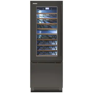 Fhiaba 75cm Classic Wine Cellar and Wine Drawer Left Hinge Titanium KS7490TWT3AM5DH by null, a Wine Fridges for sale on Style Sourcebook