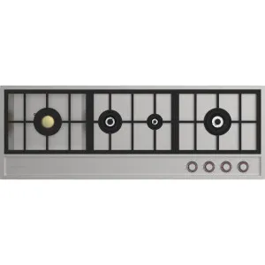 Spezialist 124cm Natural Gas Cooktop 4 Burner Stainless Steel Flush Mount S31244SFNG by null, a Cooktops for sale on Style Sourcebook